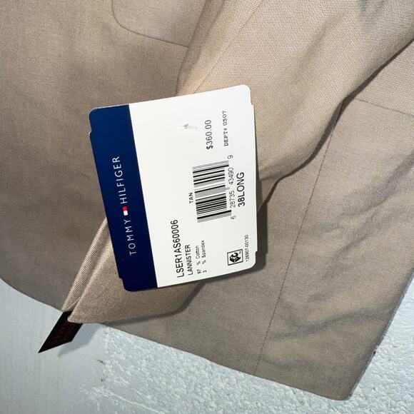 Tommy Hilfiger Men's Modern-Fit Th Flex Stretch Chambray Jacket - Tan 38L $360 - Picture 6 of 10